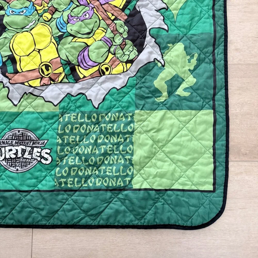 Teenage‎ Mutant Ninja Turtles TMNT 2014 Double Sided Quilt Lap Blanket 42
